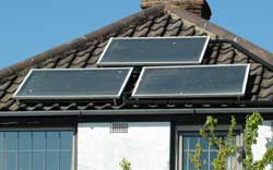 Solar Panels installed on a house